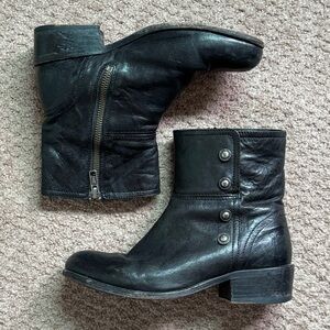 Frye Lynn Military leather boot